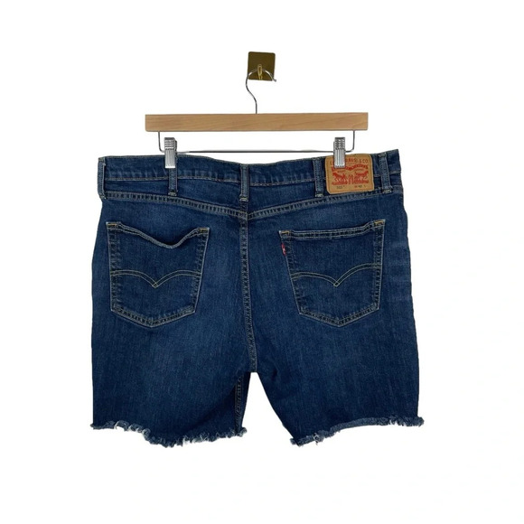 Levi’s Men’s 511 Distressed Denim Cutoff Shorts in Blue Size 40 - Picture 4 of 10